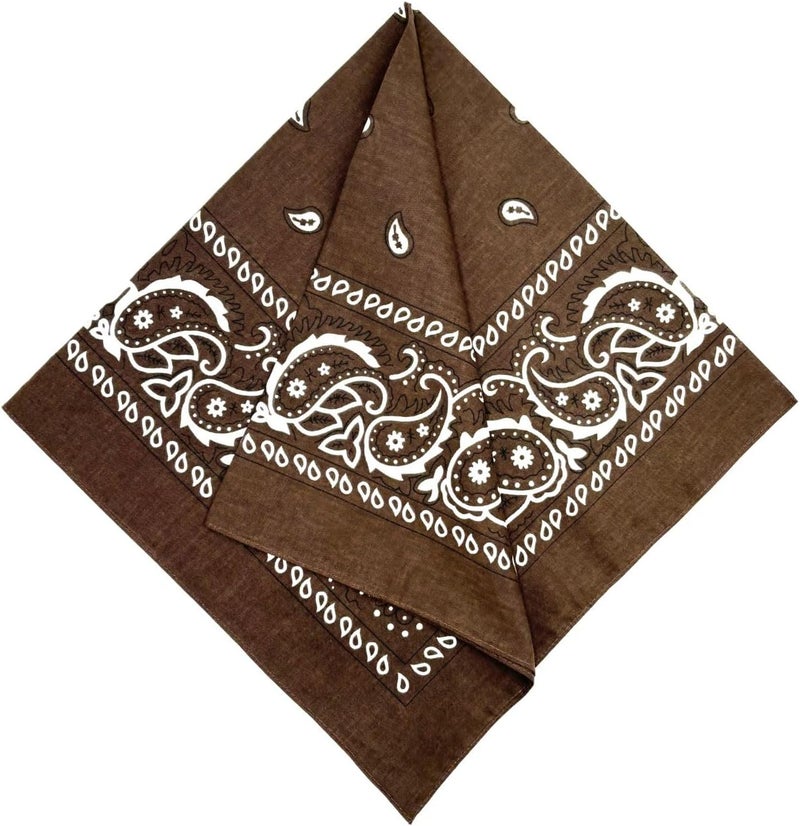 MD Style 3 PCS Extra Large Bandanas 27” x 27” 100% Cotton for Men & Women Paisley Handkerchief Headband Scarf Jumbo Bandana - Image 2